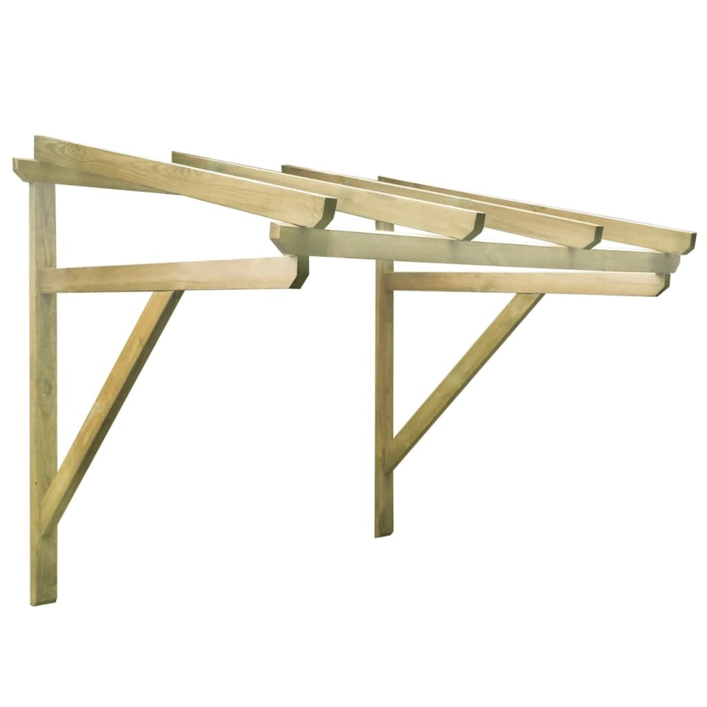 Door Canopy 150x100x160 cm Solid Pinewood